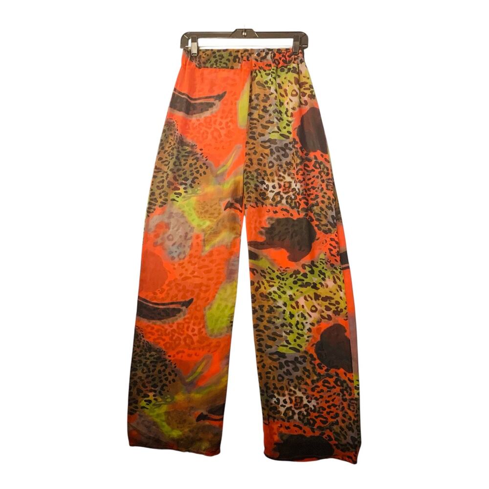 Bohoo sheer leopard pants  size M